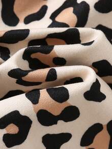 Cozy Pixies Set da 3 pezzi di magliette a maniche lunghe con volant all'orlo, con stampa a cuore, stampa leopardata e tinta unita, per ragazze giovani