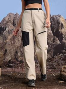 In My Nature Damen Wanderhosen, Outdoor Hosen, Wanderhosen, leichte Wanderhose, locker sitzende Fallschirmhose, Wanderhosen, Outdoor Cargohosen, Outdoor Wanderhosen, Herbst Winter, Winterhosen, Cargohosen, warme Hosen, warme Hosen, Khakihosen, Freizeithosen, Alltagshosen, dicke Thermohosen - Beige - Übersicht 2