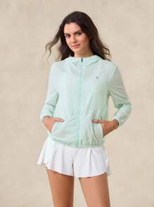 OutZeal Veste coupe-vent pour femmes résistante à l'eau, sans PFAS, avec protection UV et capuche. Idéale pour la randonnée et le camping en extérieur