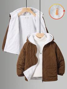 SHEIN Pikowana kamizelka dla chłopca z haftowanym ręcznikiem i bluzą świąteczną Bluzki jesienne Kardigan na Halloween Ubrania dla dzieci na Halloween Bluzka z długim rękawem Zestawy jesienne Kurtka w kratę Czarny kardigan Koszula na Halloween Czerwony kardigan Sweter na Halloween Brązowy kardigan Czarna bluzka Zielona bluzka Czerwona bluzka Koszule jesienne Sweter dla chłopców Biała bluzka