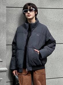 Dazy Kids 青少年（男童）秋季棉服外套 - 藏蓝色 - 查看 3