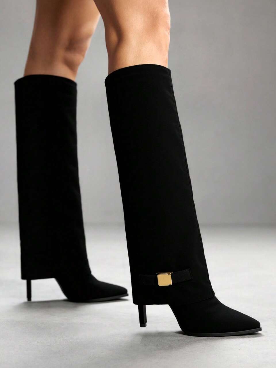 CUCCOO SZL Ladies Pointed Toe High Shaft Slim High Heel Over The Knee High Boots, Sexy Fashion Women Rider Boots For Christmas Spring Shoes