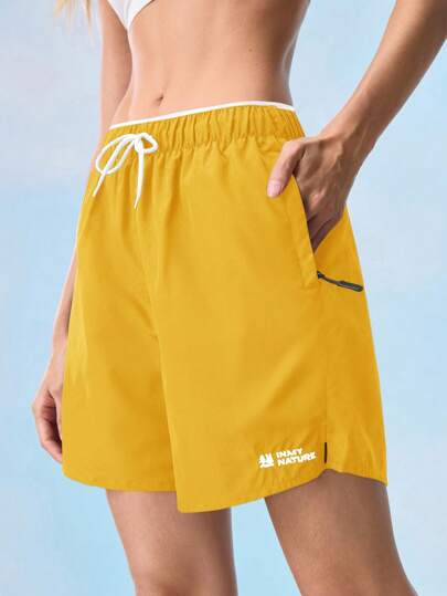 In My Nature Women Outdoor Shorts Women Outdoor Shorts Women's Casual Versatile Outdoor Shorts, Fall-Winter Women Straw Yellow Athletic Shorts Women Gym Shorts With Pockets Loose Workout Shorts Comfy Athletic Shorts Dark Yellow Shorts Gym Shorts Hiking Shorts Neutral Style Shorts Unisex