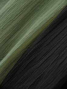 CosyJoli Plus Size Casual Textured Chiffon Basic Straight Leg Pants,Slightly Sheer, Clothes For Women Spring To Summer - Multicolor - View 5