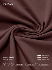 GLOWMODE 25'' VitalSwift Ultra-Light Petite Tapered Slim-Fit Slit Work Joggers Pants With Side Pockets Daily Casual Fall - Purple - View 6