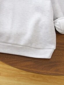 SHEIN Genkimix Kids 3pcs/Set Toddler Boys' Casual Dinosaur Embroidery Hoodie Sweatshirt & Loose Pants Outfit, High-Quality Soft Fabric, Versatile For School, Outing, Holiday, Party, Back To School Season Fall Winter