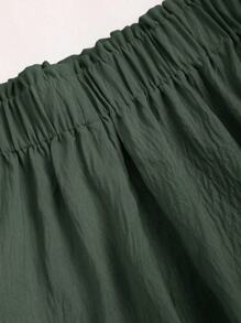 Sweetra 2 pièces/Set Top court tubulaire de couleur unie et shorts ajustés