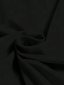 EMERY ROSE 大码休闲黑色泡泡袖衬衫，夏季，适合复活节、波西米亚风、文艺复兴博览会、婚礼嘉宾、母亲节、简约时尚度假