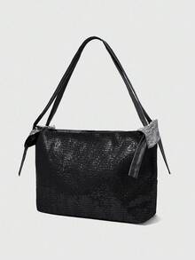 ROMWE Grunge Punk Star Pattern Fashion Shoulder Bag For Women - Black - View 7