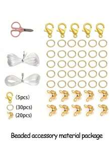 Aproximadamente 360 piezas Juego de cuentas de vidrio de colores surtidos, adecuado para hacer joyas hechas a mano - pulseras, collares, aretes, manualidades (color aleatorio) - Cambio de color gradual - Ver 16