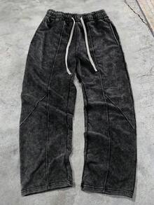 Manfinity EMRG Herren einfarbige Lässig Jogginghose, schwarz verwaschen, Schwarze Jogginghose Herren, Schwarze Jogginghosen Herren, Schwarze verwaschenePants Herren, Schwarze Denim Jogginghose, Schwarze verwascheneSweathosen, Verwaschenene Sweathosen, Säuregewaschene Sweathosen, Vintage Sweathosen