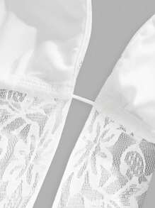 SHEIN ICON 白色休闲性感露背系带吊带背心，适合夏季，Y2K 风格 - 白色 - 查看 5