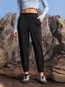 In My Nature Women's Outdoor Hiking Pants & Running Pants, High Stretch, Skin-Friendly, Thermal Lining, Suitable For Outdoor Camping, Hiking, Urban Commuting, Black