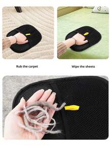 PETSIN 宠物静电除毛手套，双向刷头，用于收集猫狗毛发，是保持家居和家具无毛发的必备品