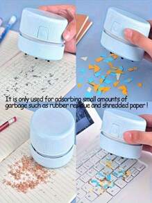 1 件台式吸尘器，迷你可爱桌面吸尘器，迷你台式吸尘器，台式吸尘器，迷你桌面除尘器节能，专为键盘/家庭/学校/办公室设计，返校