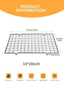 Cirelle 1Pc Cooling Racks For Baking, Cookie Rack Fits Jelly Roll Sheet Pan, Oven Friendly