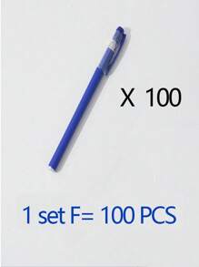 Gel Pen Pressed Ballpoint Pen Blue Gel Pen Fine Point, Retractable Gel Ink Rollerball Pens For Smooth Writing - Blue - View 8