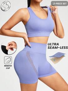 Innovista Seamless Workout Sets Sports High Support Quick Dry Daily Athleisure Yoga HIIT Training Office To Gym Tights Activewear Fall Clothes Bra UV Protection Legging Pants Comfort Movement Functional Mesh Breathable Tummy Control Compression Figure-Flattering Cardio Running Outdoor Exercise Healthy TT Viral IG Reel Ready FYP INSTA OOTD Purple Working Mom Fitness Utilitarian Chic, Ultra Seamless, Pastel Colors