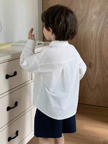 DAZY Chemise décontractée ample à imprimé dessin animé pour tout-petits garçons, automne