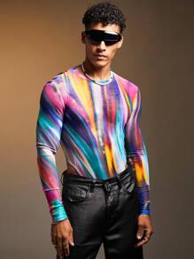 FeverCity 男士针织休闲宽松长袖紧身衣，秋季