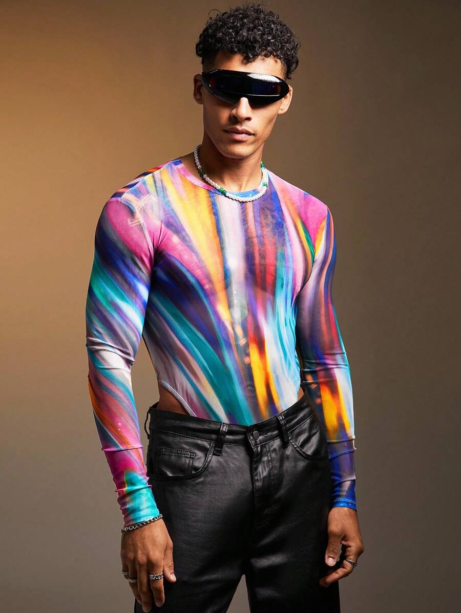 FeverCity 男士针织休闲宽松长袖紧身衣，秋季