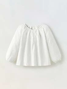 Maija Kids Maija Kids 年轻女孩圆领长袖束腰衬衫