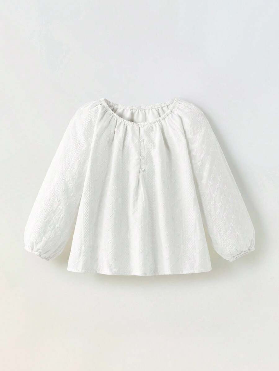 Maija Kids Maija Kids 年轻女孩圆领长袖束腰衬衫