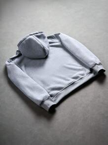 PAVTROS 男士 Streetrush 超大款拉链连帽卫衣，舒适街头风都市时尚休闲运动外套，冬季必备，灰色拉链连帽衫，拉链连帽衫，健身连帽衫，秋季长袖上衣