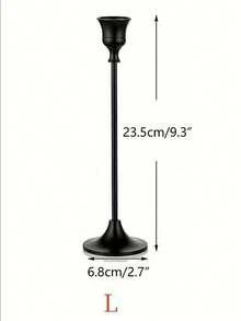 Zazumi 3 chân nến thon bằng đồng thau vàng/kim loại đen, chân nến trang trí trung tâm hiện đại cổ điển thích hợp cho lò sưởi, đám cưới, tiệc tùng, quà tặng tân gia, sinh nhật, tốt nghiệp, nhà ấm cúng, trang trí bàn Rama, quà tặng Ngày của Mẹ, sử dụng cho tiệc tùng, ăn uống gia đình, đồ dùng nhà hàng cao cấp, trang trí đám cưới - màu đen - Xem 6