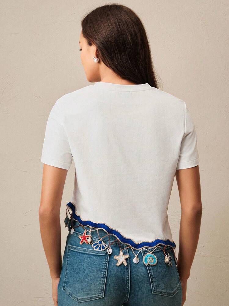 Women's Vacation Niche Design Ocean Element T-Shirt