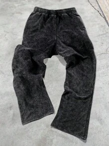 Manfinity EMRG Herren einfarbige Lässig Jogginghose, schwarz verwaschen, Schwarze Jogginghose Herren, Schwarze Jogginghosen Herren, Schwarze verwaschenePants Herren, Schwarze Denim Jogginghose, Schwarze verwascheneSweathosen, Verwaschenene Sweathosen, Säuregewaschene Sweathosen, Vintage Sweathosen