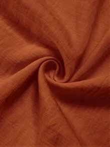 SOLERSUN Váy dài dáng chữ A buộc dây thời trang xuân hè cỡ lớn cho nữ, váy dài đi nghỉ thường ngày, váy đi biển, váy đa năng - Rỉ Nâu - Xem 7