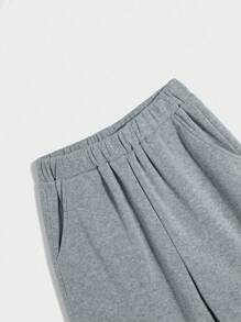 SHEIN Teen Boys Fleece Grey 2 In 1 Sweatshirt & Pants Set, Casual College Style, Comfortable, Fashionable, Versatile, Soft Fabric, Suitable For Daily Wear, School, Travel, Outdoor Sports, All Seasons Grey Sweatsuit Grey Sweatpants Set Grey Hoodie And Sweatpants Set  Winter Clothes   Autumn Clothes    Tracksuit   Christmas   Winter Clothing   Pullover Fall