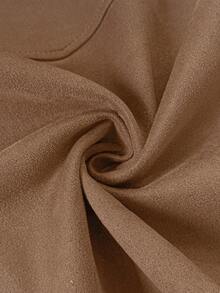 LanaWest 流蘇細節按扣前仿麂皮夾克背心 - 棕色 - 查看 3