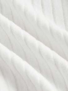 SHEIN MOD 两件装黑白女式不对称下摆喇叭袖T恤，带抽绳，不对称领口，罗纹袖，喇叭袖，单袖上衣，适合返校季、教师、可爱女性、万圣节服装、商务休闲女性、办公室女性穿着。 - 黑與白 - 查看 4