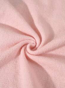 GlowEve 女士柔粉色针织开衫，百搭秋冬 - 粉色 - 查看 5