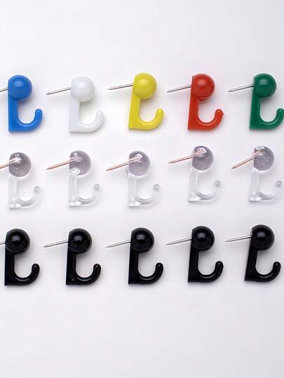 20 buc piuneze cu cap din plastic multicolor, cârlige pentru tablă de plută, fără daune, reutilizabile, piuneze pentru afișe, poze pentru fotografii, decor de perete, consumabile agățate, pentru casă, birou, sală de clasă, meșteșuguri DIY