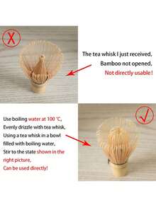 3pcs/Set Bamboo Whisk Tea Spoon Matcha Whisk Tea Spoon And Scoop Tea-Making Tools Back To School Halloween Decor Wall Decor, Bedroom Curtains Living Room Decor Fall Decor,Christmas Decorations - Army Green - View 7