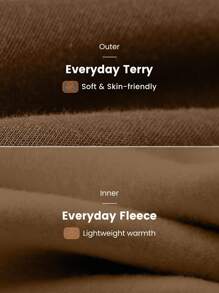 GLOWMODE 26 英寸日常羊毛宽松可调节抽绳腰部褶皱下摆慢跑裤带侧袋日常休闲 - 棕色 - 查看 5