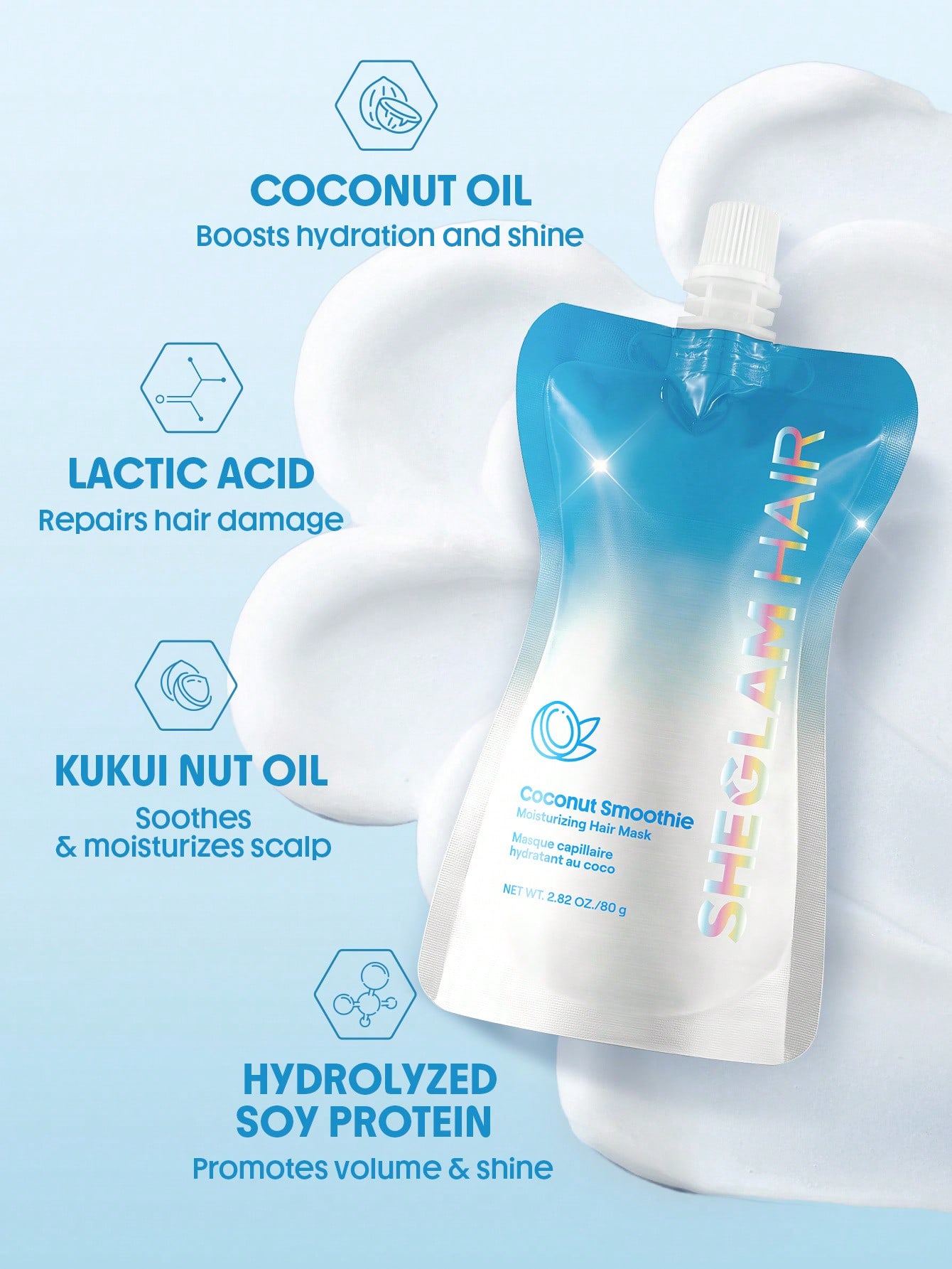 Coconut Smoothie Moisturizing Hair Mask 4