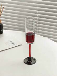 透明玻璃高脚杯、红酒杯、香槟杯、果汁和冷饮杯，高档奢华风格，适合居家、咖啡厅、酒店、餐厅、节日礼物、纪念品 | 酒杯、葡萄酒杯、玻璃饮水杯