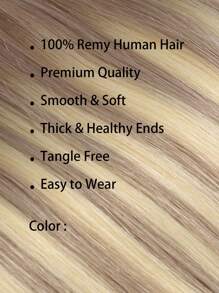 Seamless Clip Ins Volumizer 55g 1pc TP18/613# 100% HQ Cuticle Aligne Remy Human Hair Seamless PU Clip Ins Extensions Hair Extensions Halloween Costumes - S18/613 - View 2