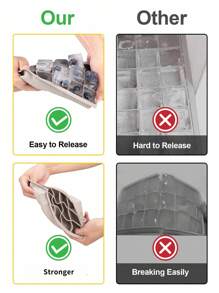 Madebyblanc 1入組15格矽膠冰塊模具 - 灰色 - 查看 5