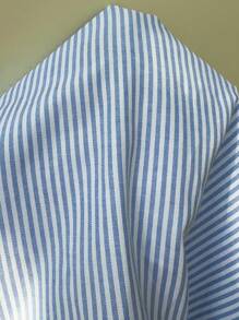 Sunnyshic Đầm liền thân chữ A không tay, cổ chữ V hở lưng, thắt eo, họa tiết sọc xanh trắng, thanh lịch, gợi cảm, dễ thương, thích hợp mặc khi đi nghỉ, đi biển, đi làm, tiệc tùng, mặc hàng ngày, hẹn hò, xuân/hè/thu - Màu xanh lam - Xem 8