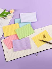 Pink Index Cards 3x5, 200 PCS 3x5 Index Cards Flashcards, Heavyweight Note Cards 3x5 Flash Cards Single-Sided 3x5 Study Card, Ruled 3 X 5 Index Cards Ruled Index Notecard For School Office Home - Multicolor - View 6