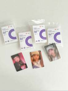 50pcs/100pcs Clear Card Cover, Simple And Portable Cardholder For Office Staff And Students Back To School Fall Decor,Christmas Decorations Halloween Decor Living Room Decor Wall Decor, Bedroom Curtains, Key Holder Storage Containers Storage Box - Clear - View 7