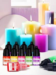 5ml 20色套装高浓度香氛蜡烛染料液，DIY手工蜡烛着色染料套装，生日毕业典礼、婚礼礼品 - 彩色 - 查看 6