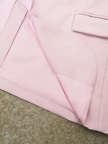 BizChic Áo khoác vest nữ cổ khoét cài đơn hàng mới mùa đông & hè 2025, phong cách retro sang trọng, giản dị, đi làm, lãng mạn, trang phục Giáng sinh năm mới thập niên 90, váy dự tiệc thanh lịch cho lễ Tạ ơn, thời trang tốt nghiệp bãi biển, đa năng, tối giản, lãng mạn, thích hợp cho khách dự tiệc cưới, chủ nhà, hẹn hò, tiệc tùng, hòa nhạc, bữa nửa buổi, sân bay, nhiều dịp - Hồng - Xem 7