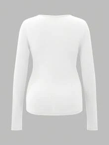 Modmama 孕妇圆领长袖哺乳上衣 - 黑色 - 查看 10