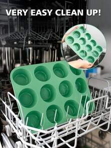 SHEIN Basic living 1入組矽膠蛋糕模具 - 綠色 - 查看 8